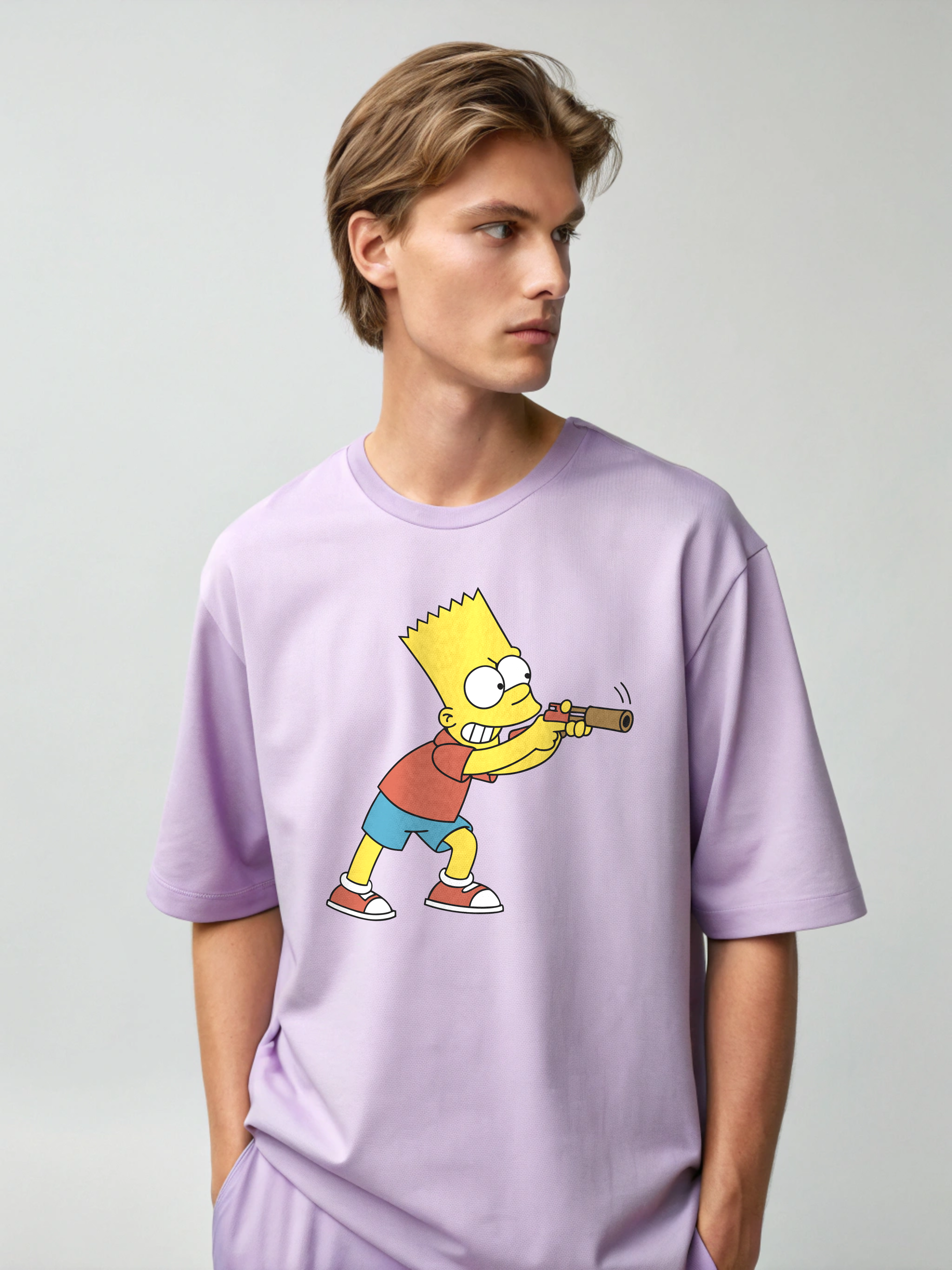 Bart Simpson – Men’s Oversized Drop Shoulder Tee