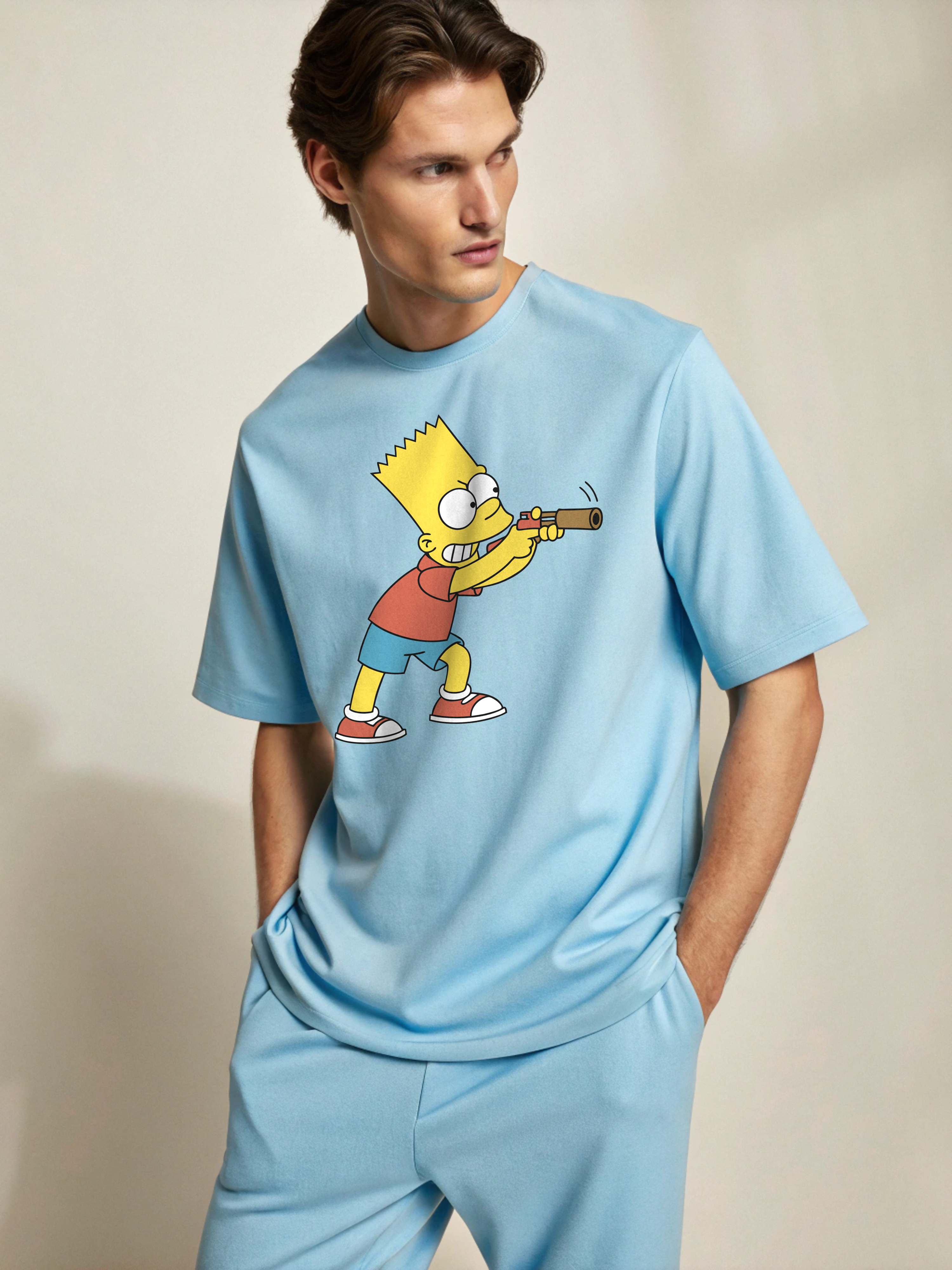 Bart Simpson – Men’s Oversized Drop Shoulder Tee