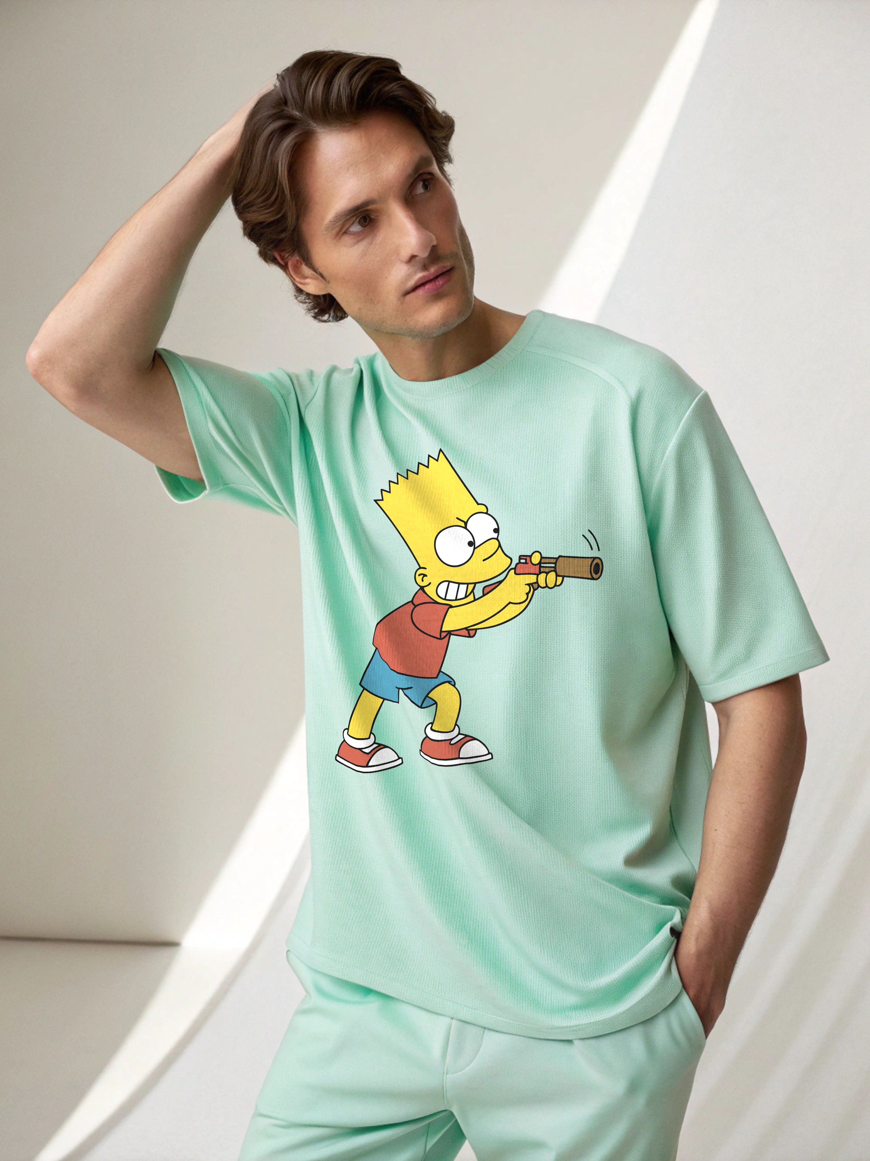 Bart Simpson – Men’s Oversized Drop Shoulder Tee