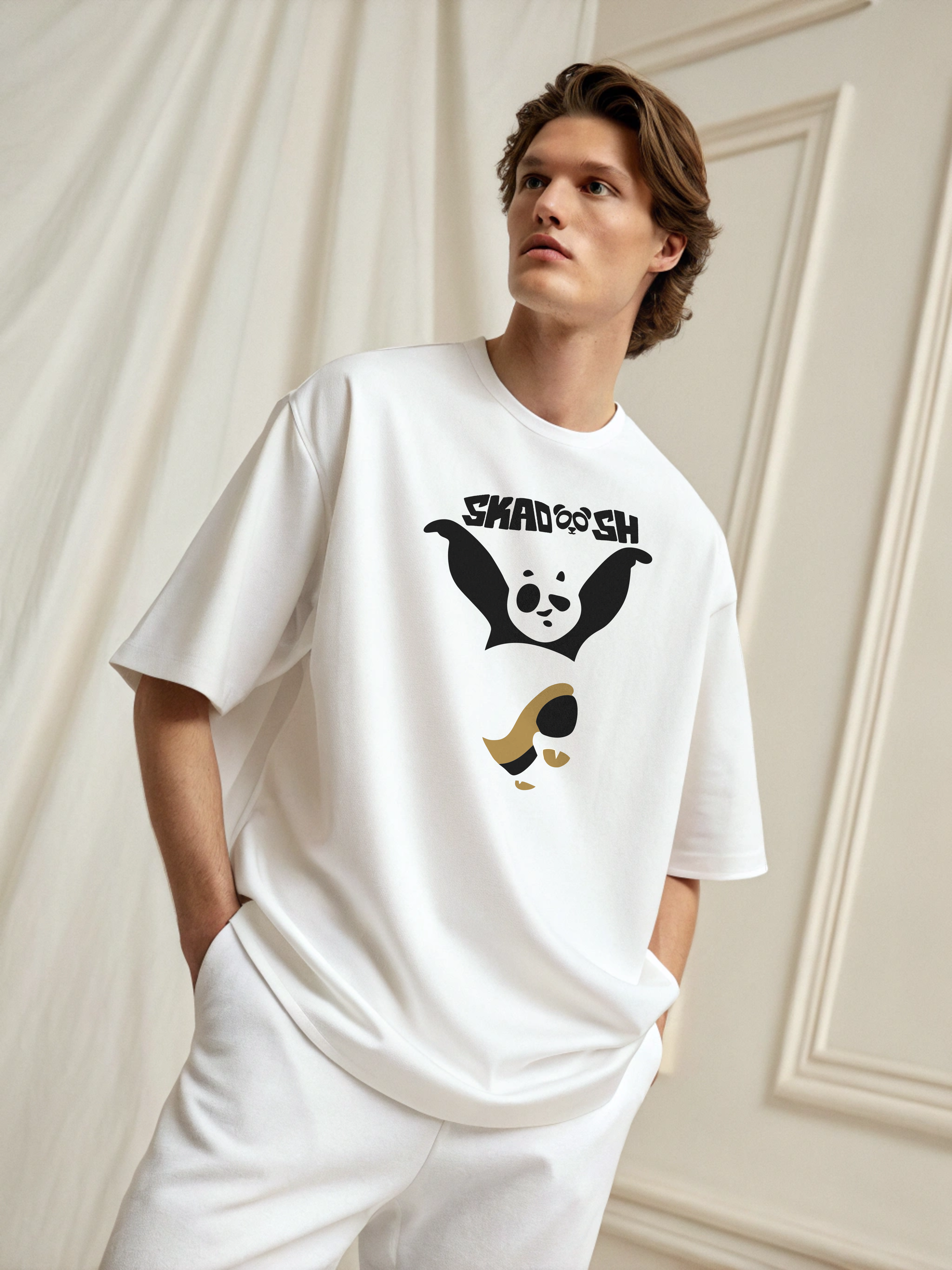 Kung Fu Panda – Men’s Oversized Drop Shoulder Tee