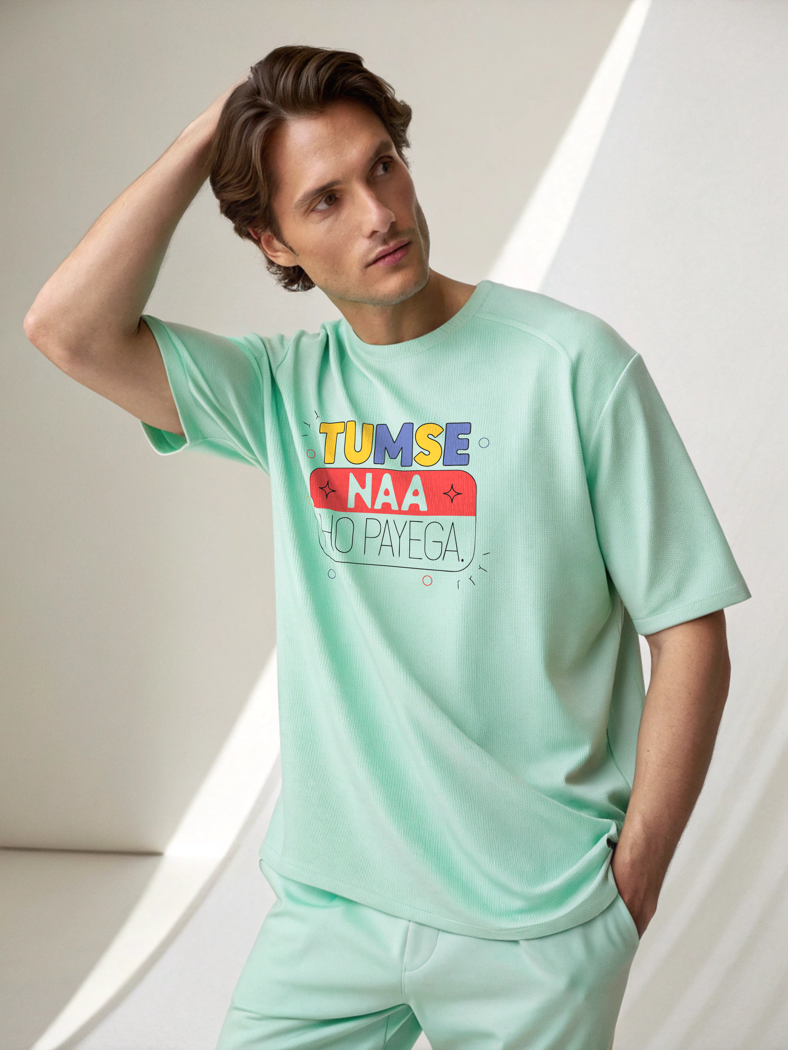 Tumse Na Ho Paayega – Men’s Oversized Drop Shoulder Tee