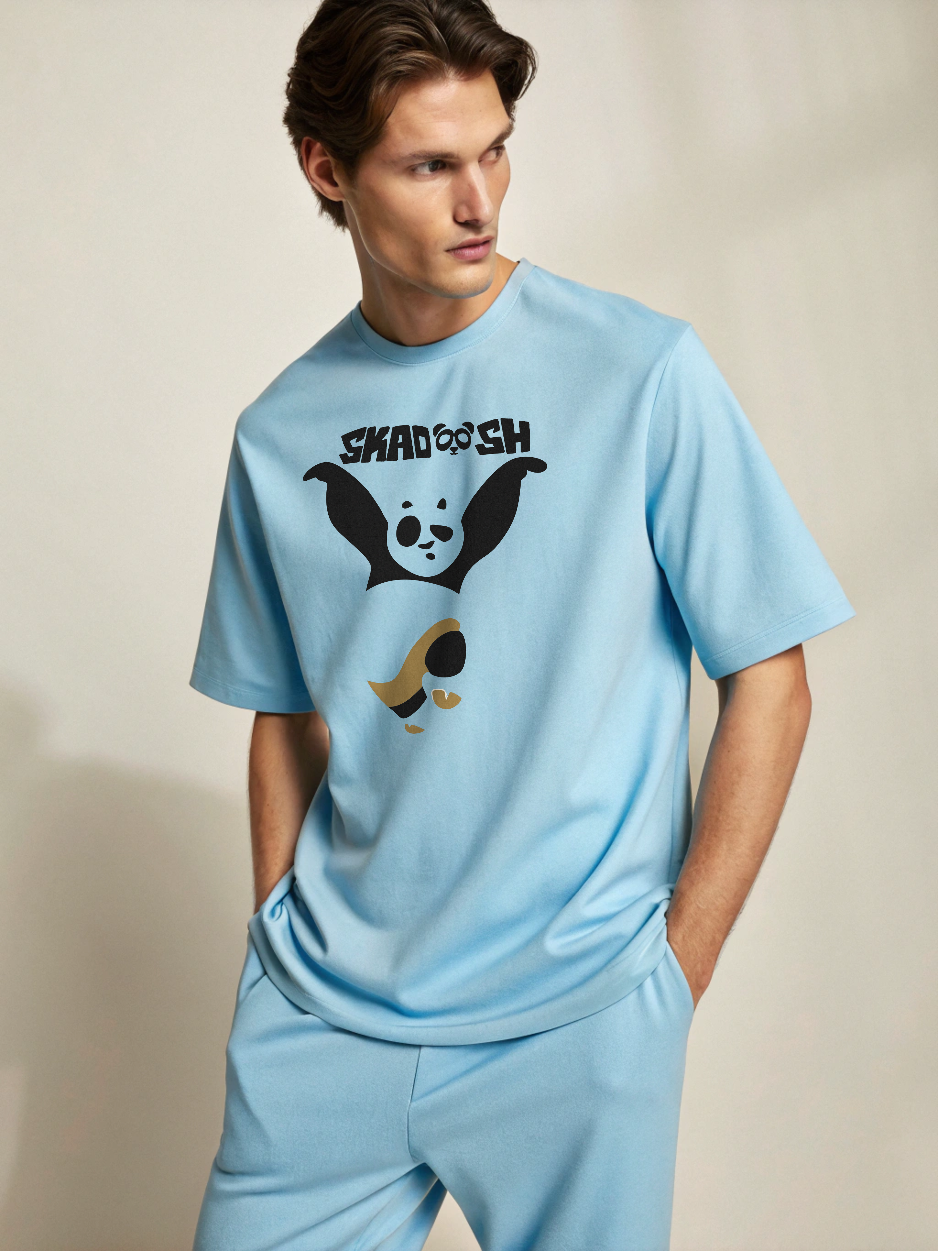 Kung Fu Panda – Men’s Oversized Drop Shoulder Tee