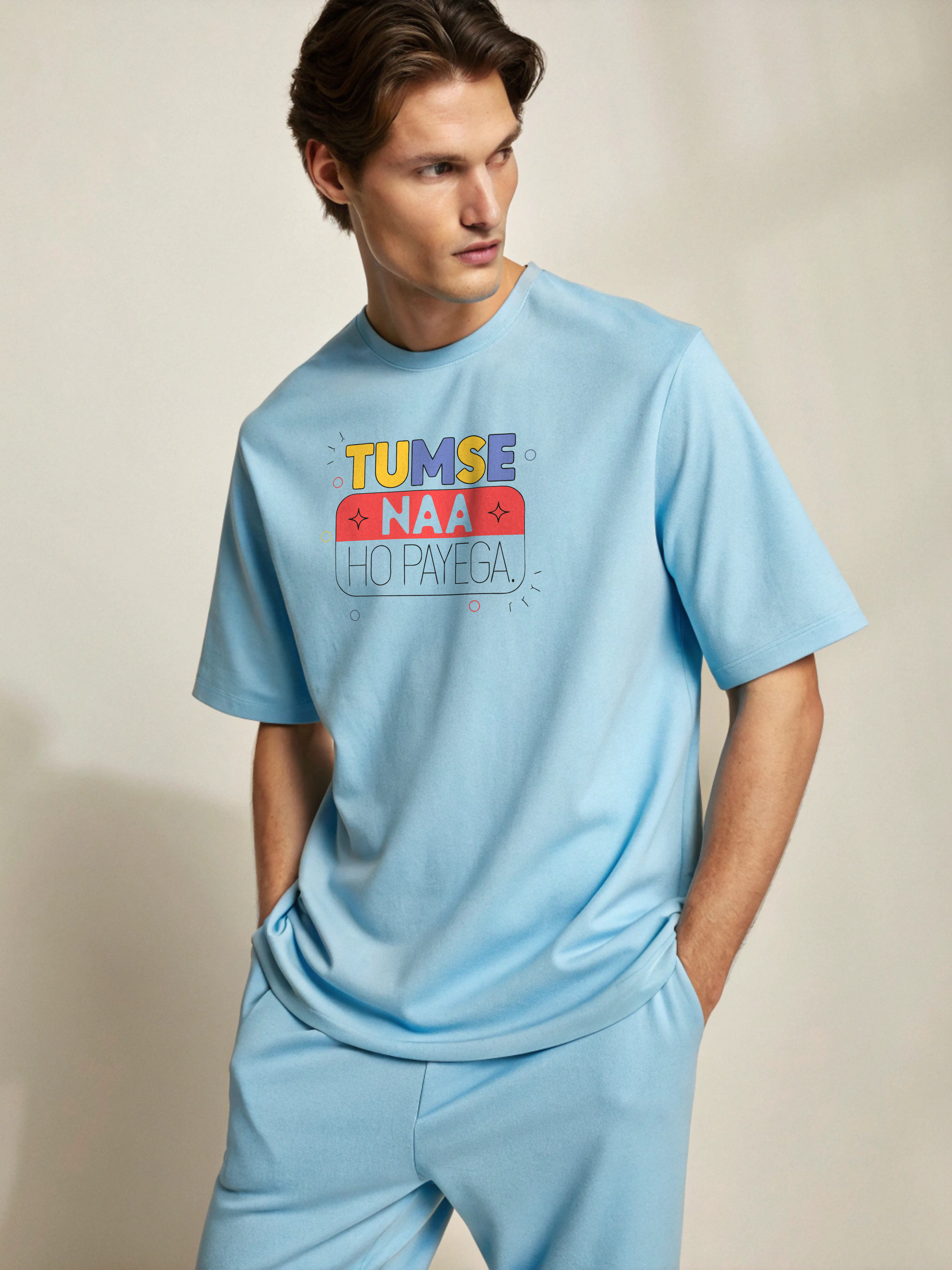 Tumse Na Ho Paayega – Men’s Oversized Drop Shoulder Tee