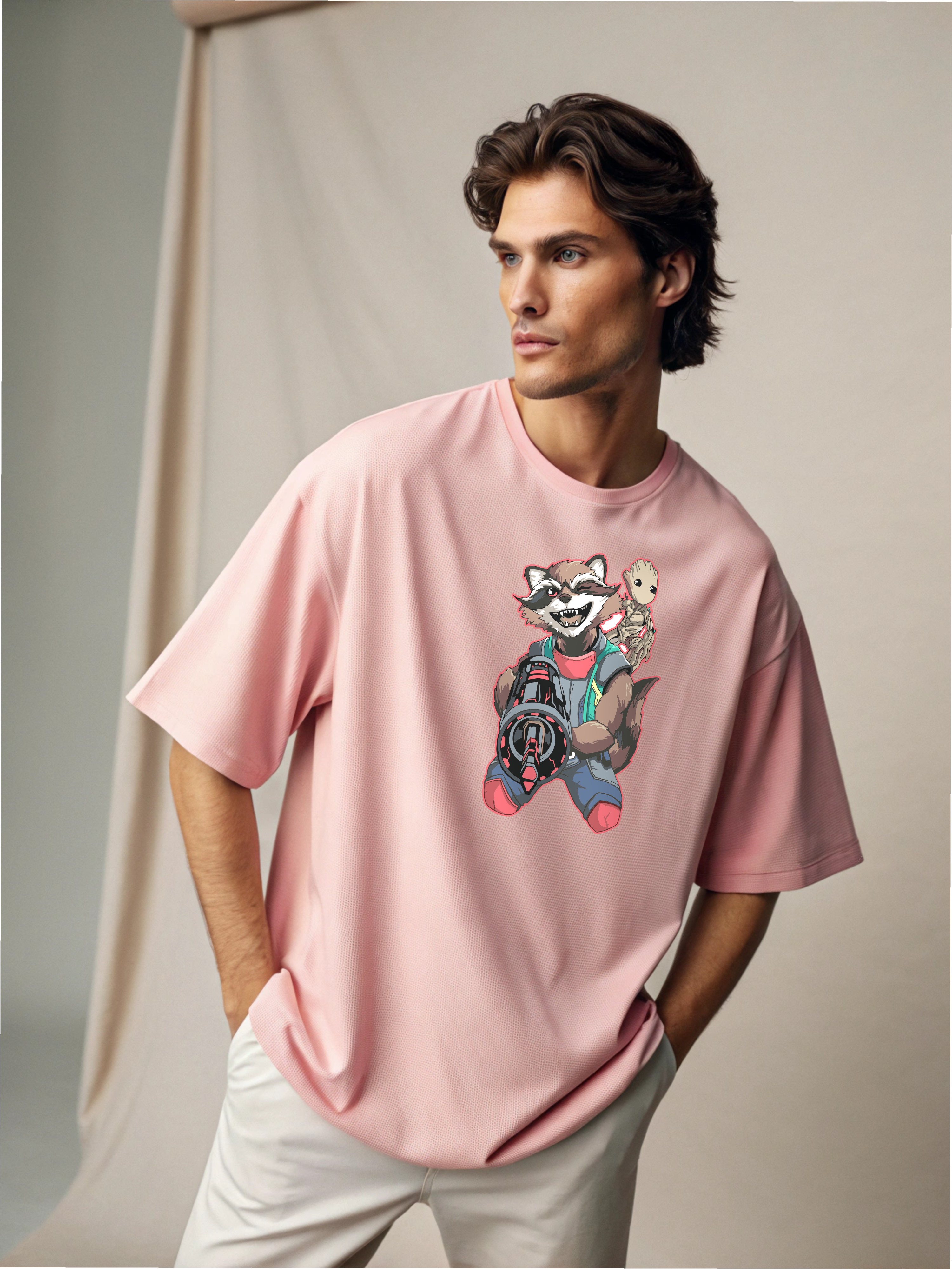 Guardians of Galaxy – Men’s Oversized Drop Shoulder Tee