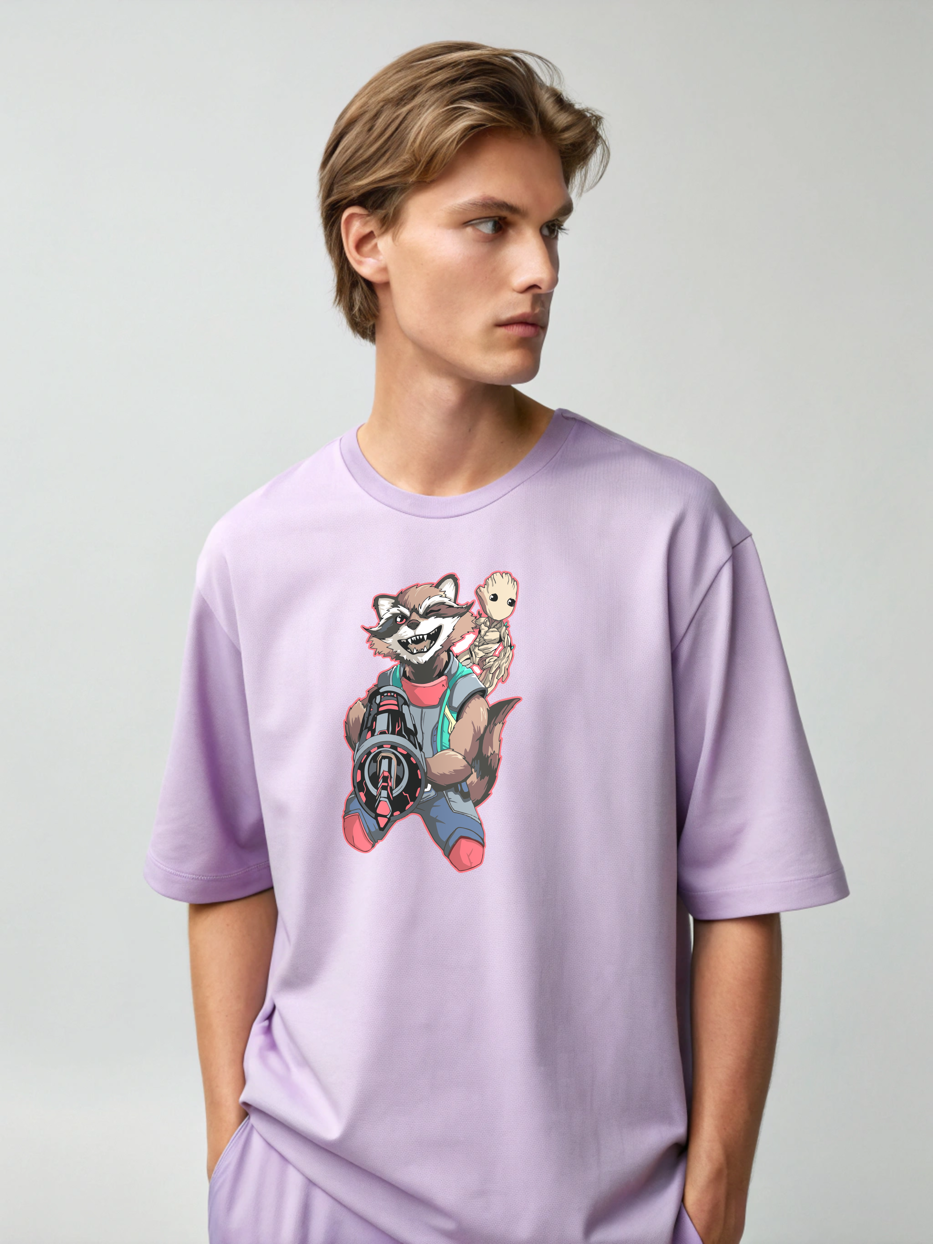 Guardians of Galaxy – Men’s Oversized Drop Shoulder Tee