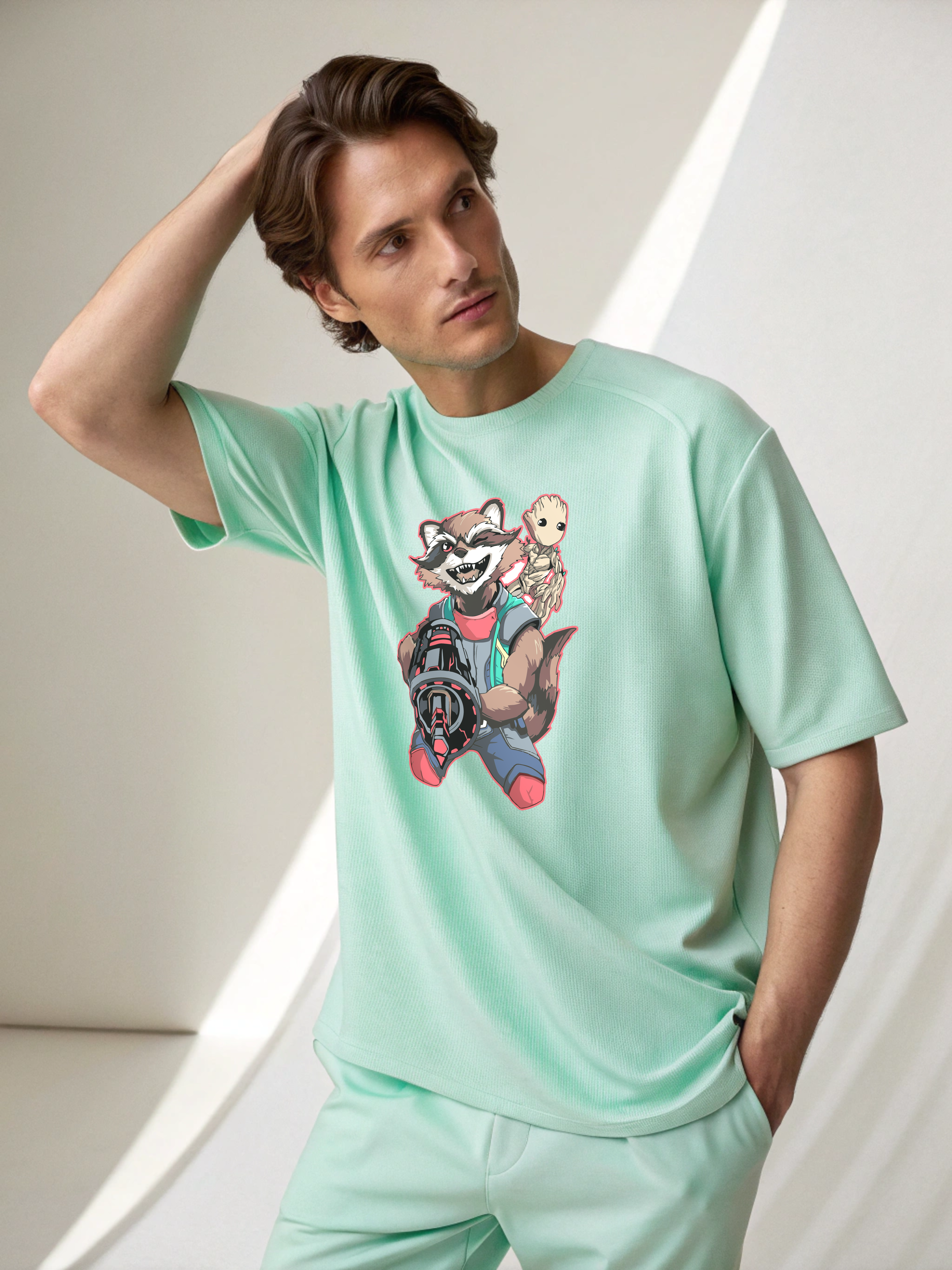 Guardians of Galaxy – Men’s Oversized Drop Shoulder Tee