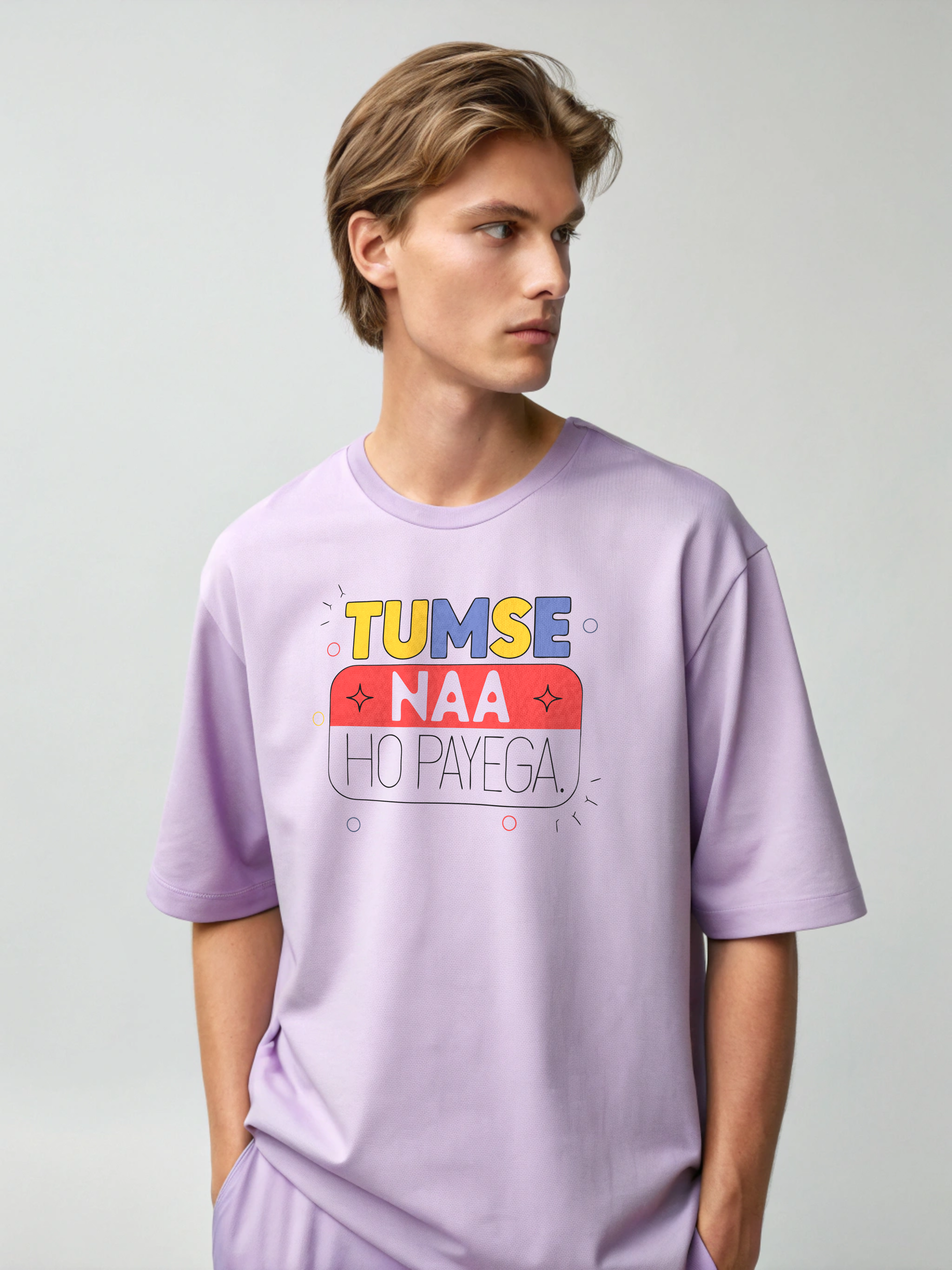 Tumse Na Ho Paayega – Men’s Oversized Drop Shoulder Tee