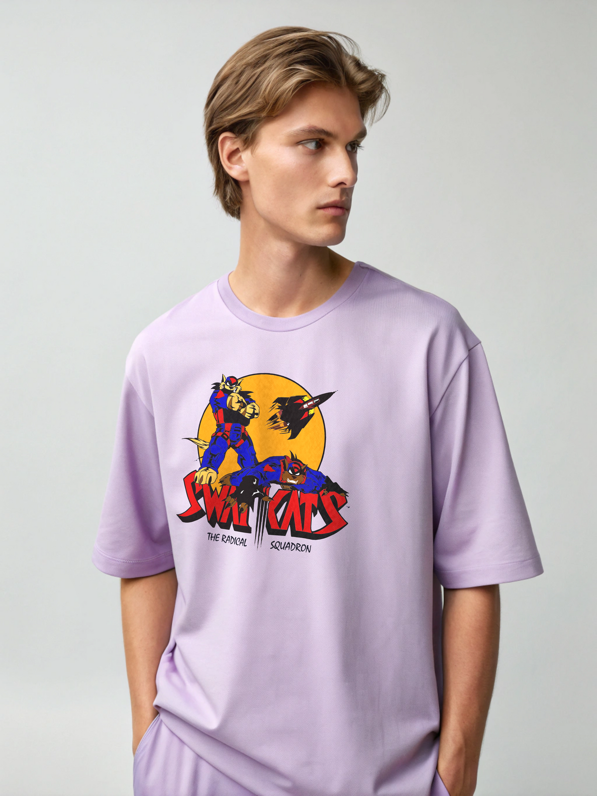 Swat Kats – Men’s Oversized Drop Shoulder Tee