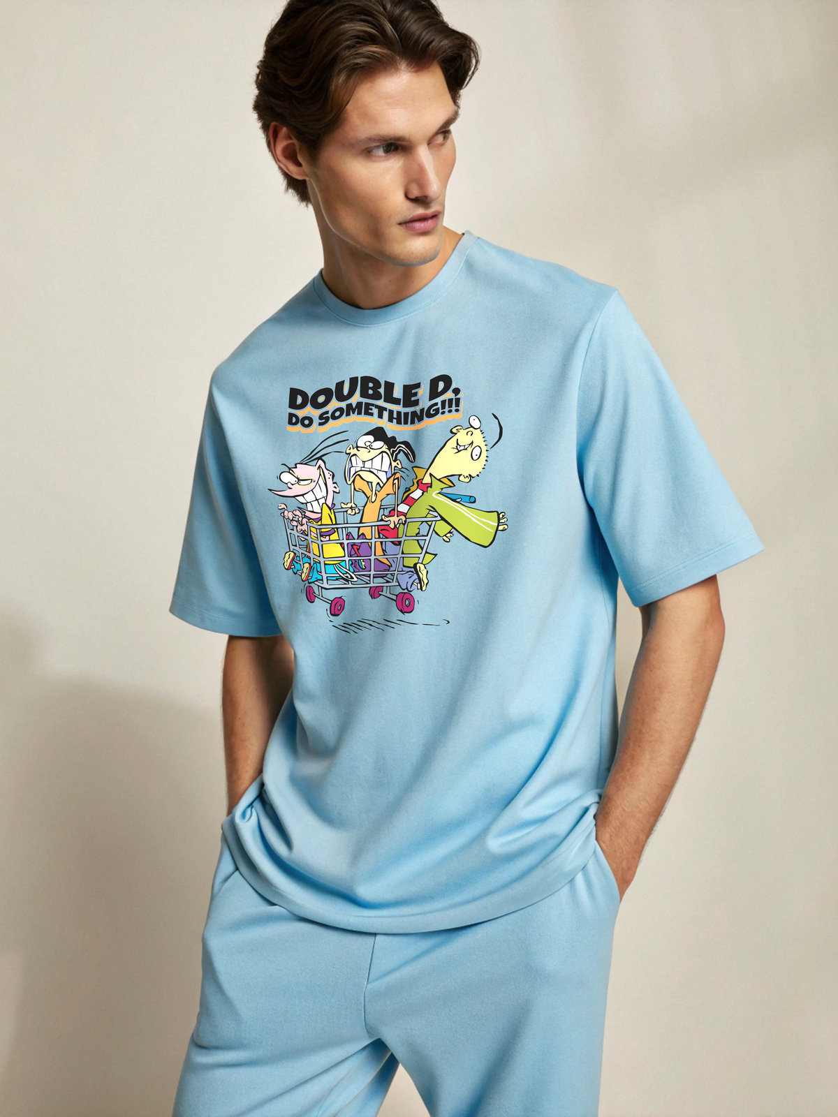 Ed Edd And Eddy – Men’s Oversized Drop Shoulder Tee