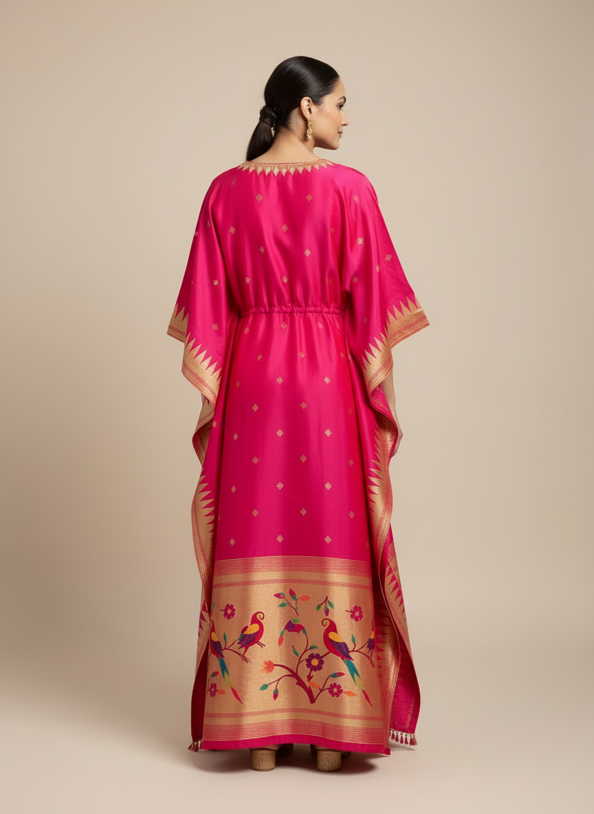 The Rani Pushpa Paithani Kaftan