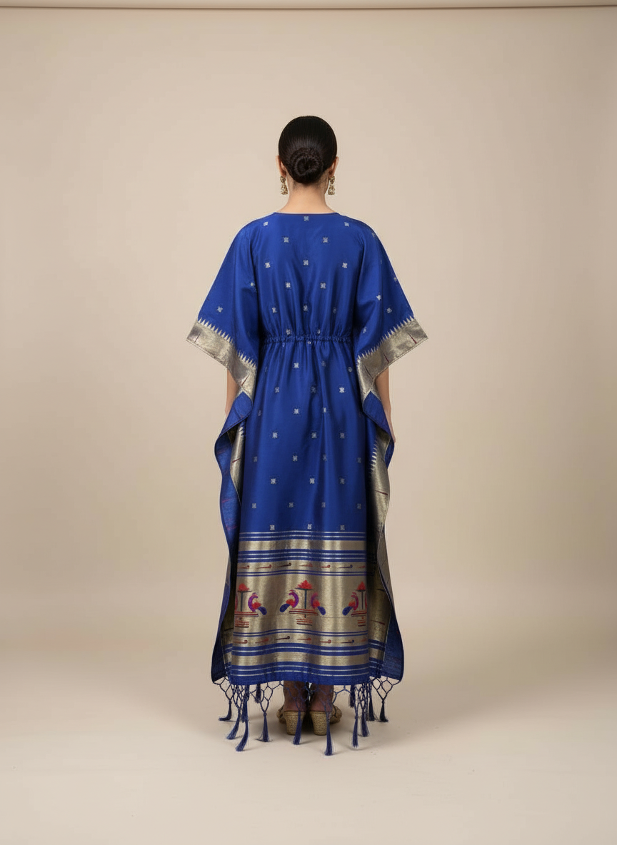 The Neelambara Paithani Kaftan