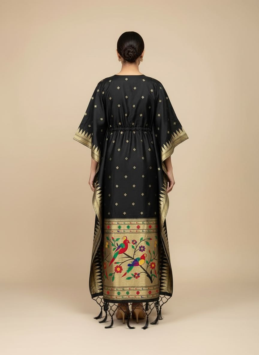The Shyamala Paithani Kaftan