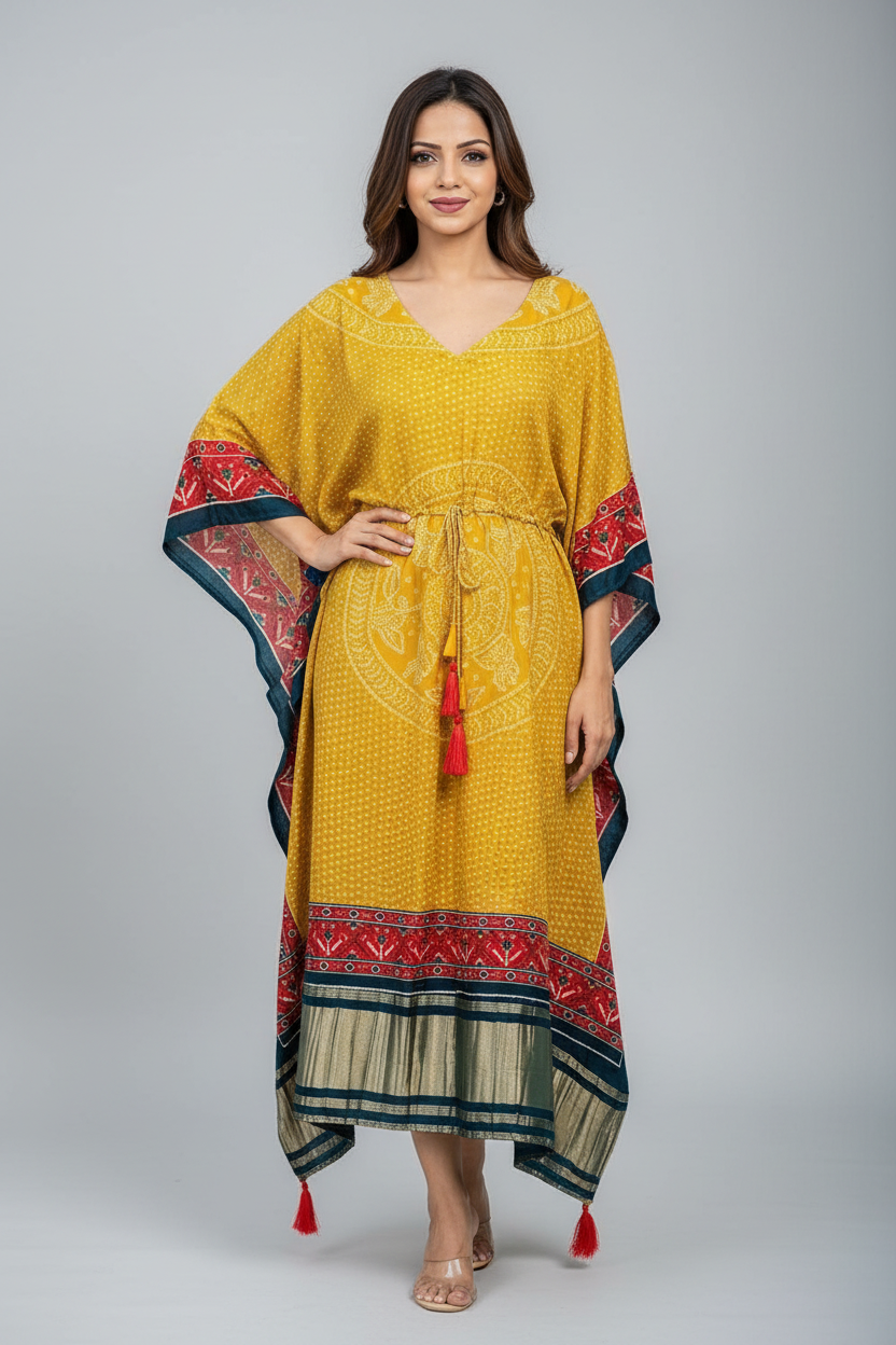 Saffron Radiance Kaftan