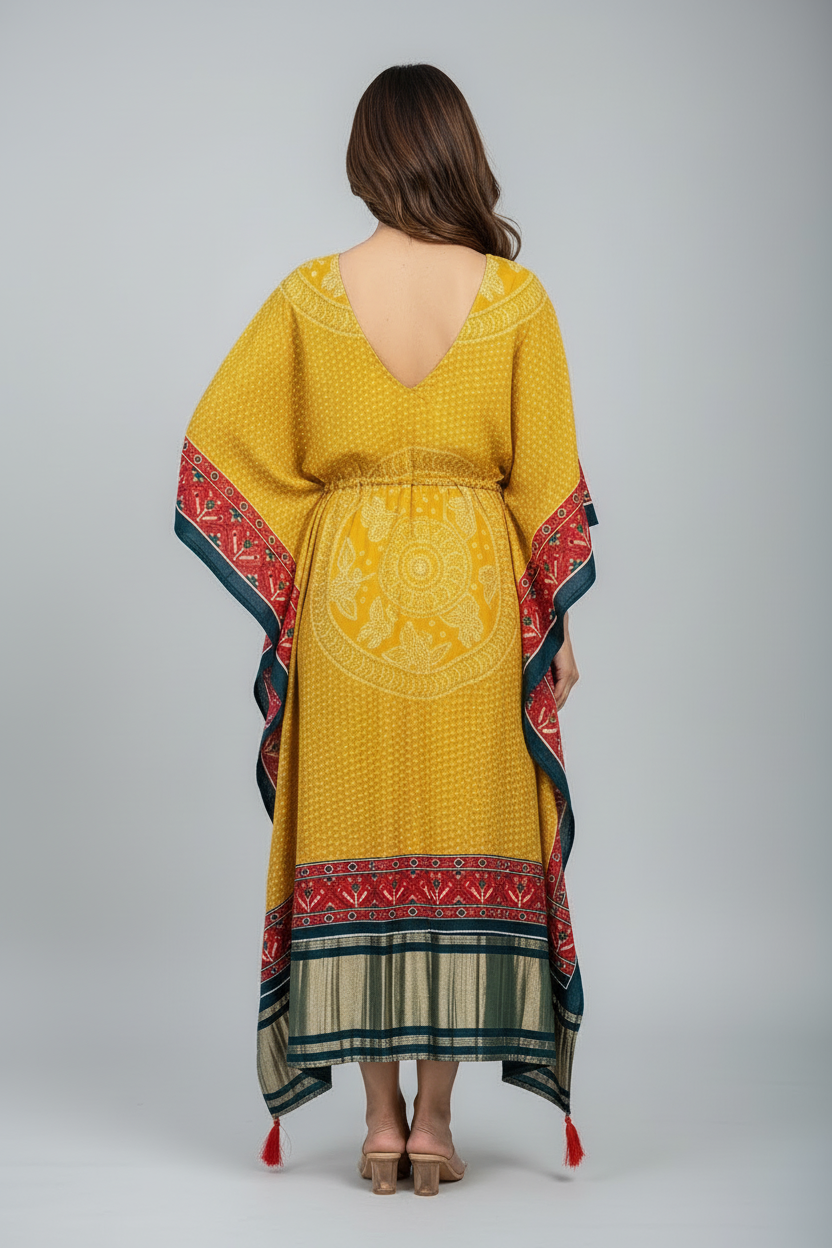 Saffron Radiance Kaftan