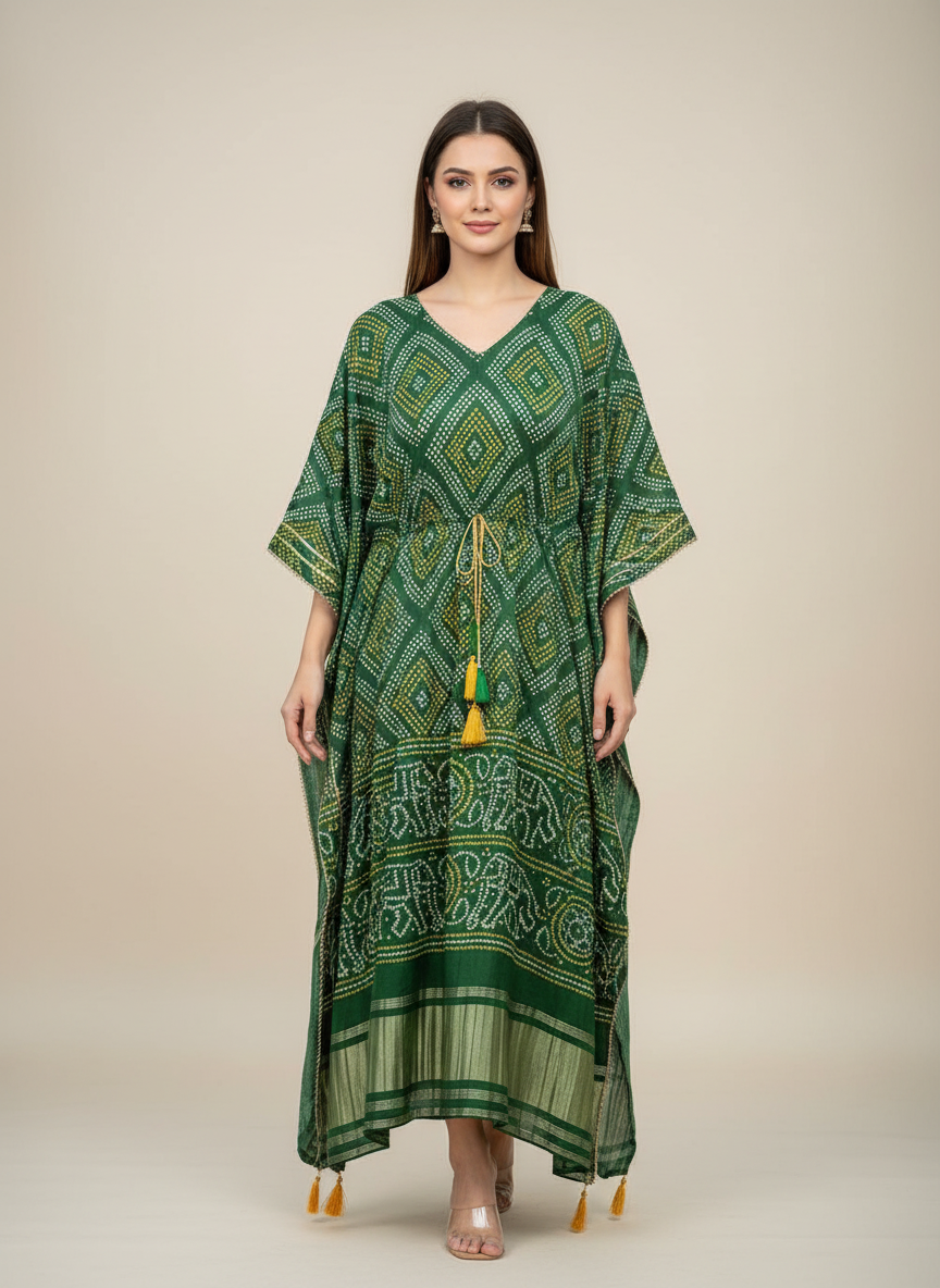 The Suvarna Bandhej Kaftan