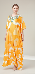 Summer Sunset Flowing Kaftan