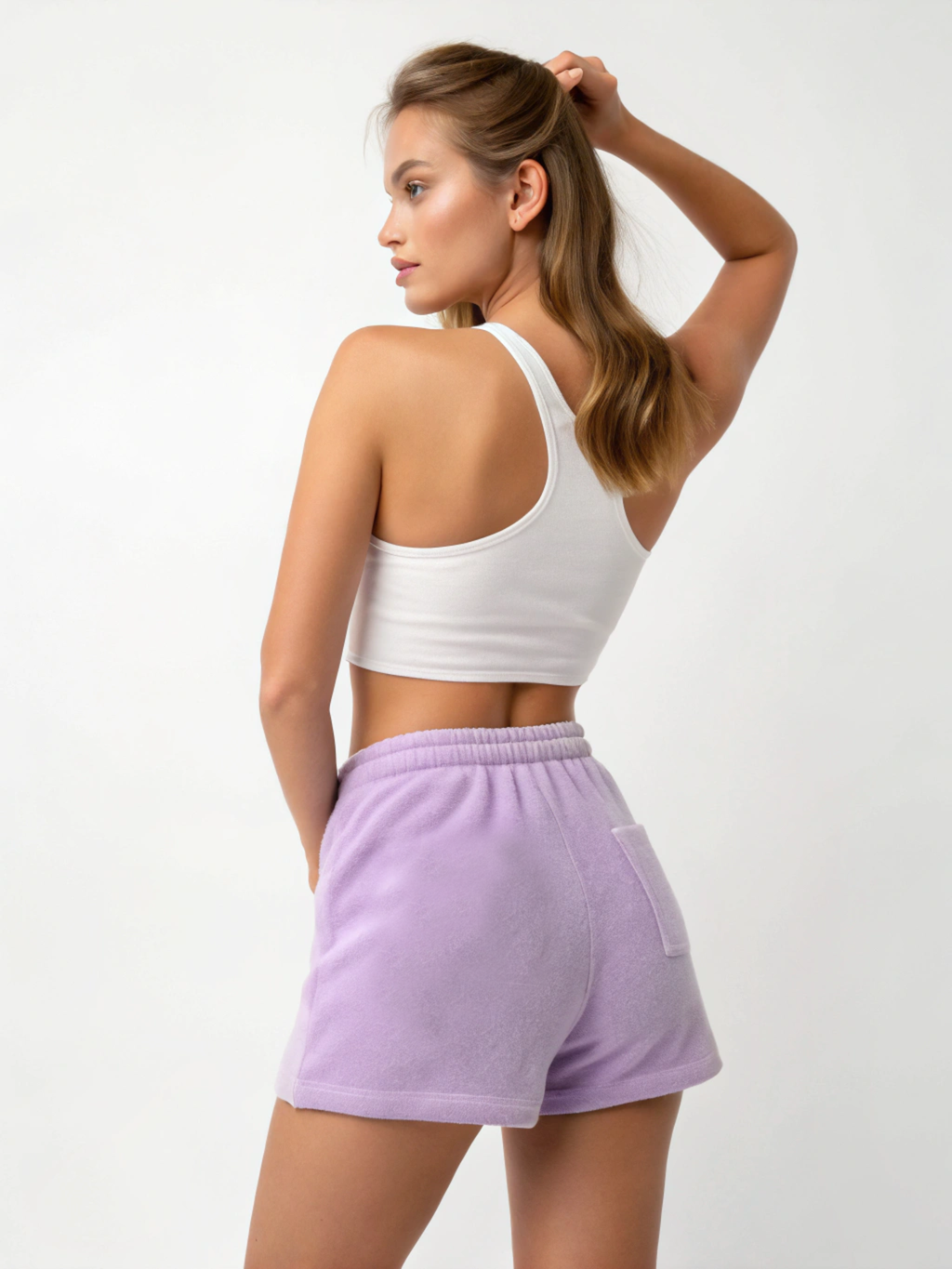 EasyFlex: Cotton Blend Women’s Shorts Lavender