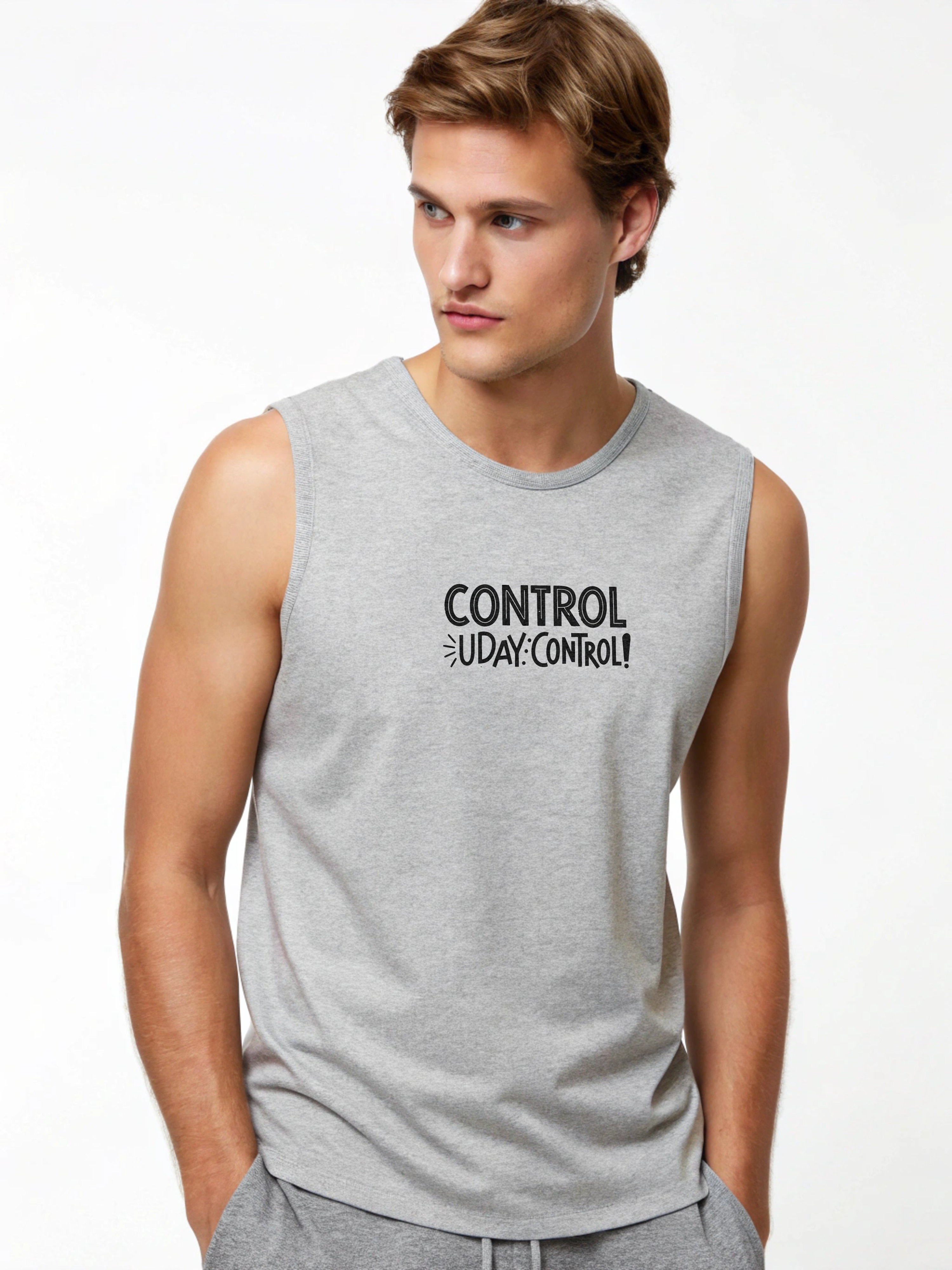 Control Uday – Men’s Sleeveless Cotton Tee