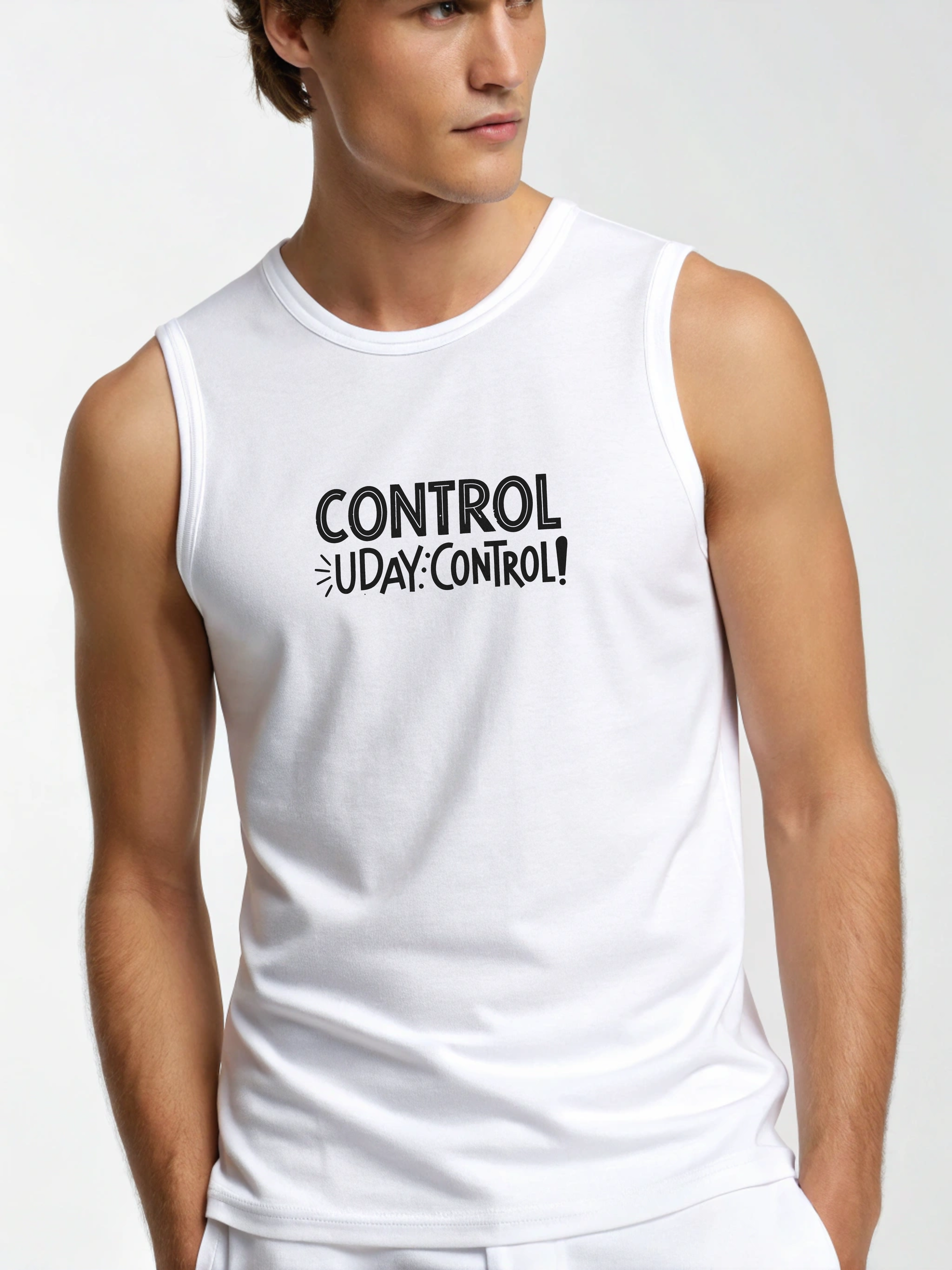 Control Uday – Men’s Sleeveless Cotton Tee