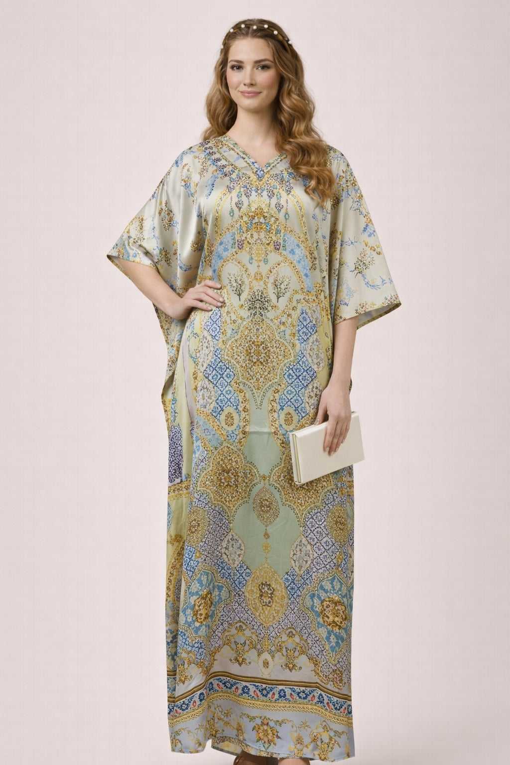 Ivory Lattice Kaftan - image 1