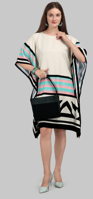 Mint Mirage Satin Kaftan - image 1