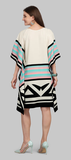 Mint Mirage Satin Kaftan - image 3