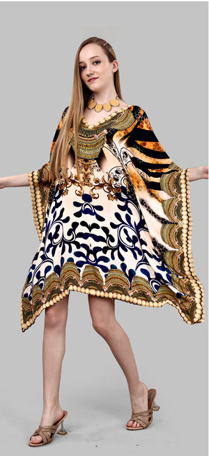 Wild Safari Animal Print Kaftan - image 1