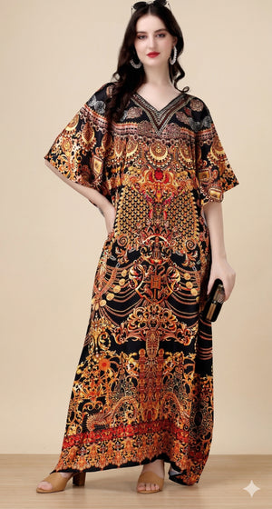 Zarvaani Noir Kaftan - image 1