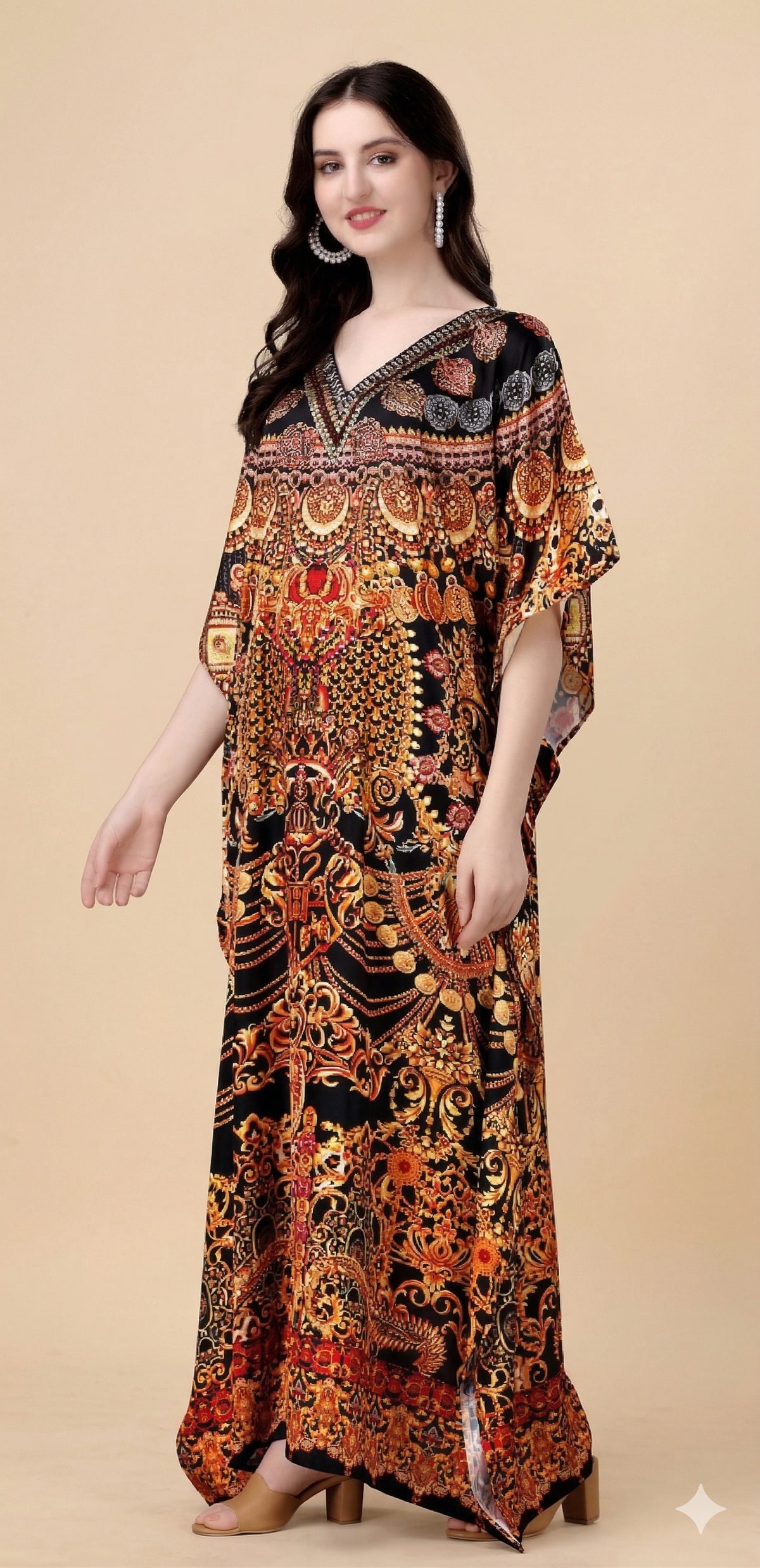 Zarvaani Noir Kaftan - image 2