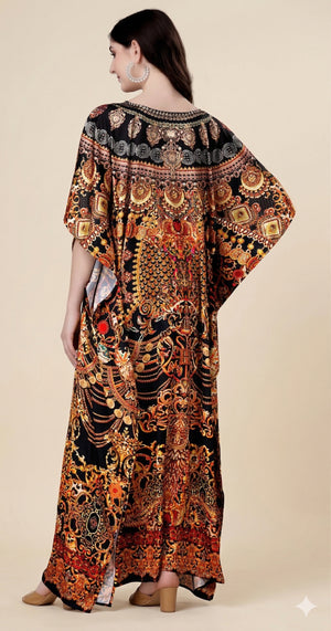 Zarvaani Noir Kaftan - image 3