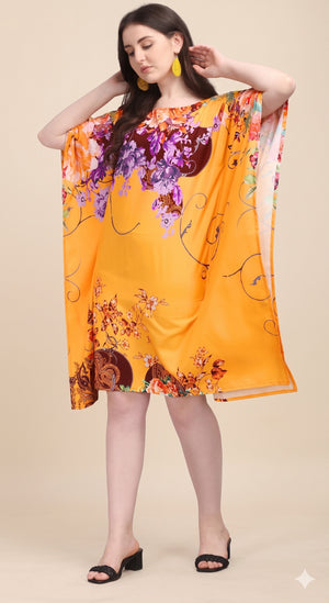 Saffron Jardin Mini Kaftan - image 1