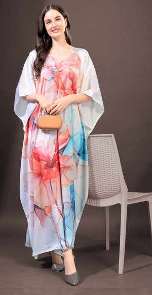 Serene Sky Printed Kaftan - image 1