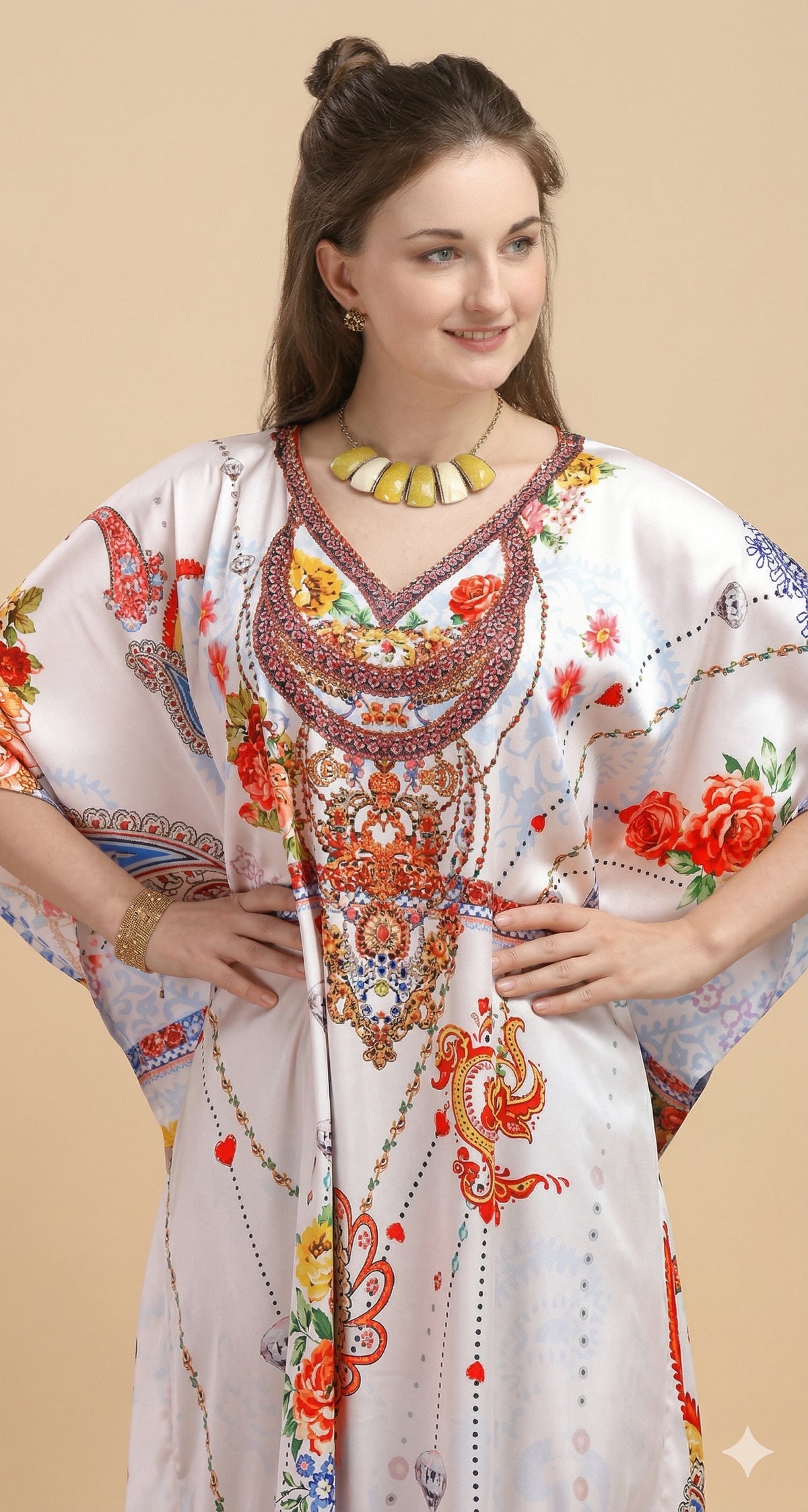 Ivory Heirloom Kaftan - image 3