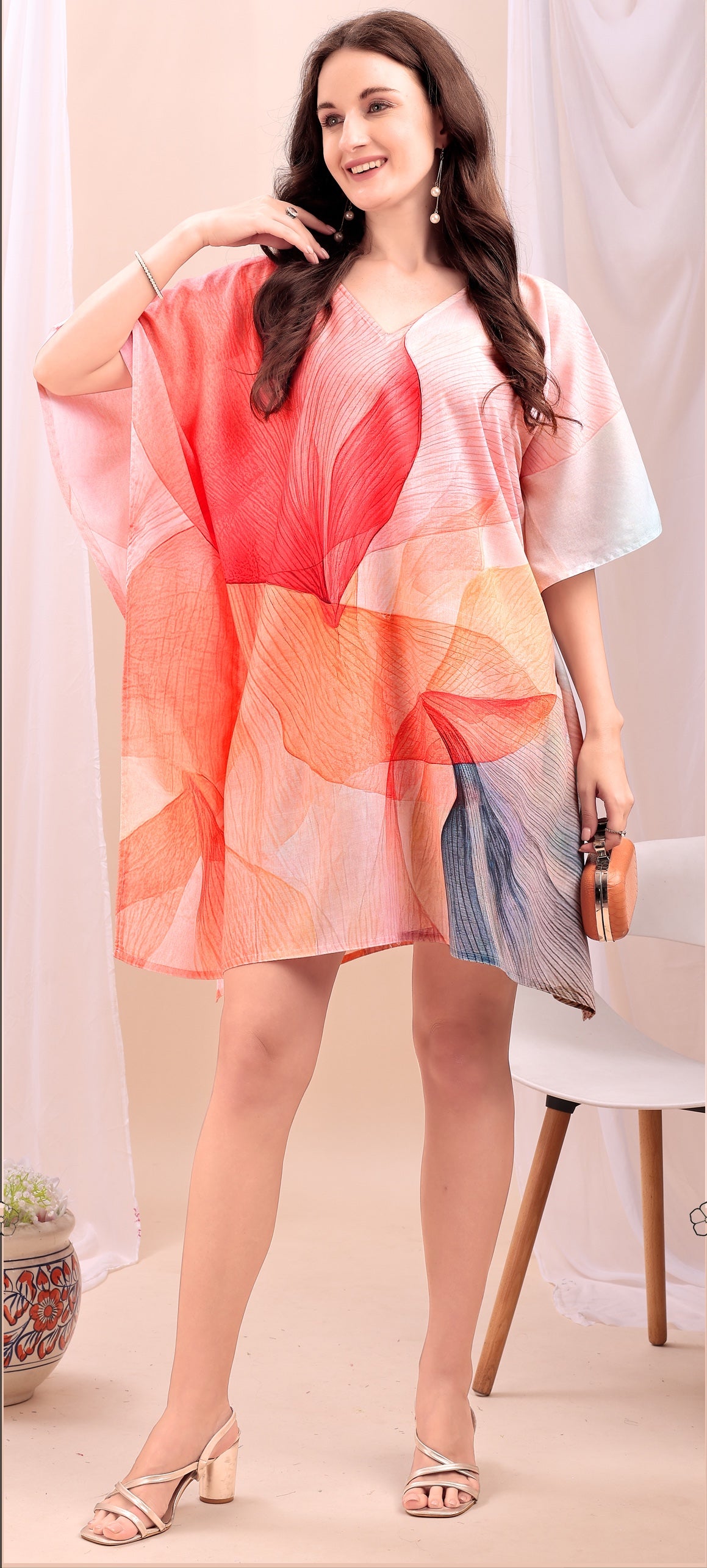 Sunrise Mela Cotton Kaftan - image 2