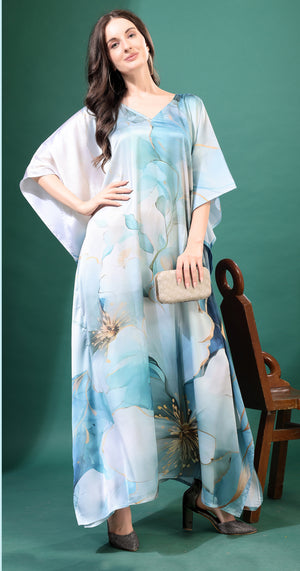 Opulent Ocean Printed Kaftan - image 1