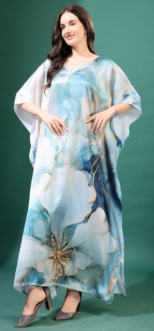Opulent Ocean Printed Kaftan - image 2