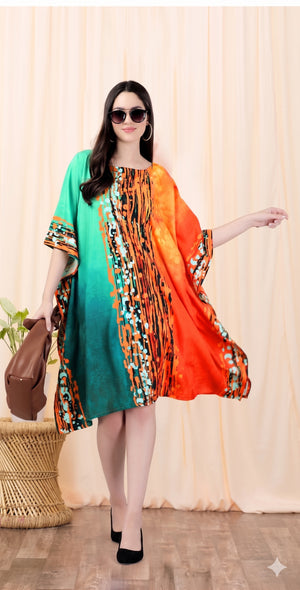 Verdant Ember Mini Kaftan - image 2