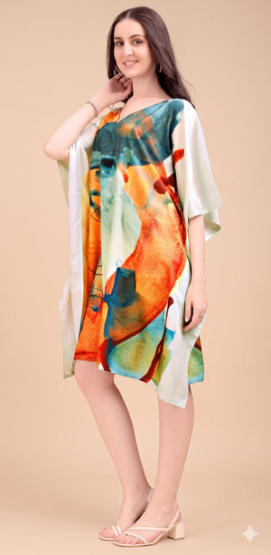 Aurora Canvas Mini Kaftan - image 3