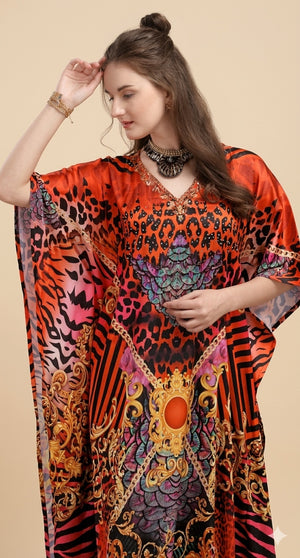Crimson Safari Kaftan - image 3