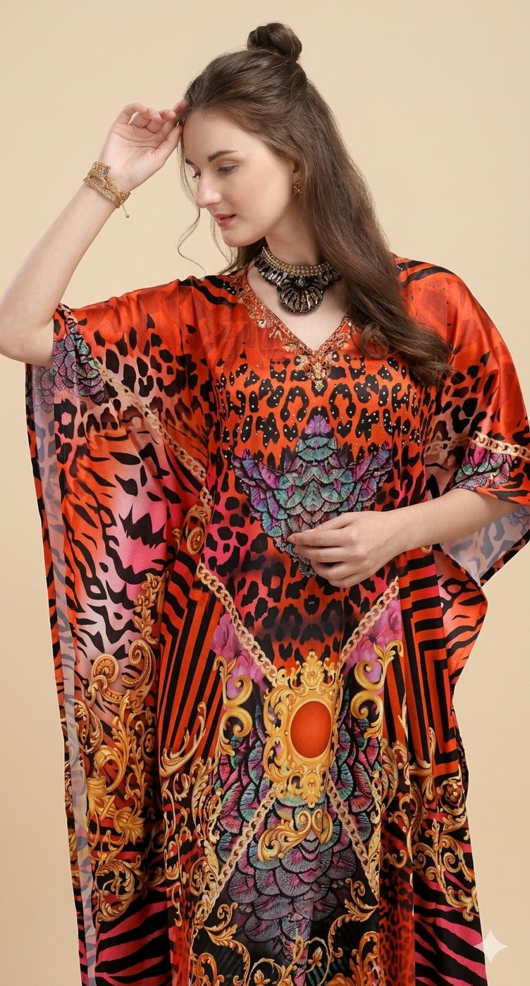 Crimson Safari Kaftan - image 3