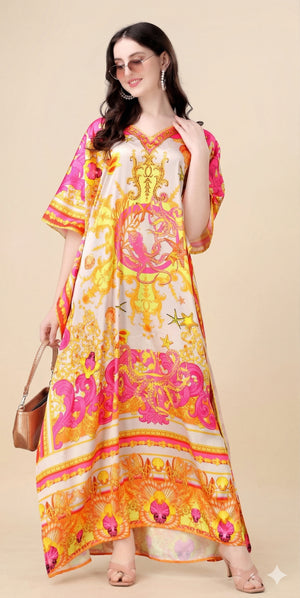 Coral Tide Kaftan - image 1