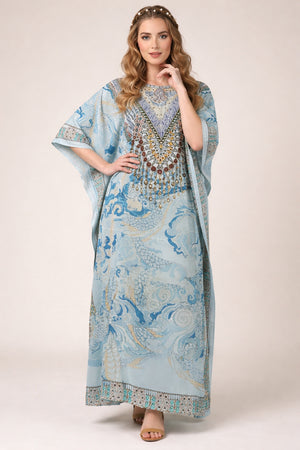 Azure Reverie Kaftan - image 1