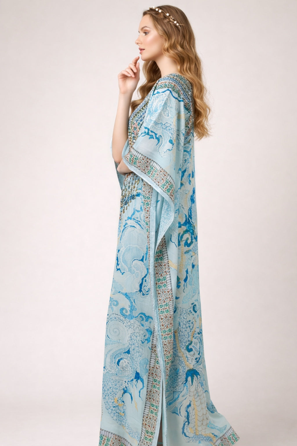 Azure Reverie Kaftan - image 2