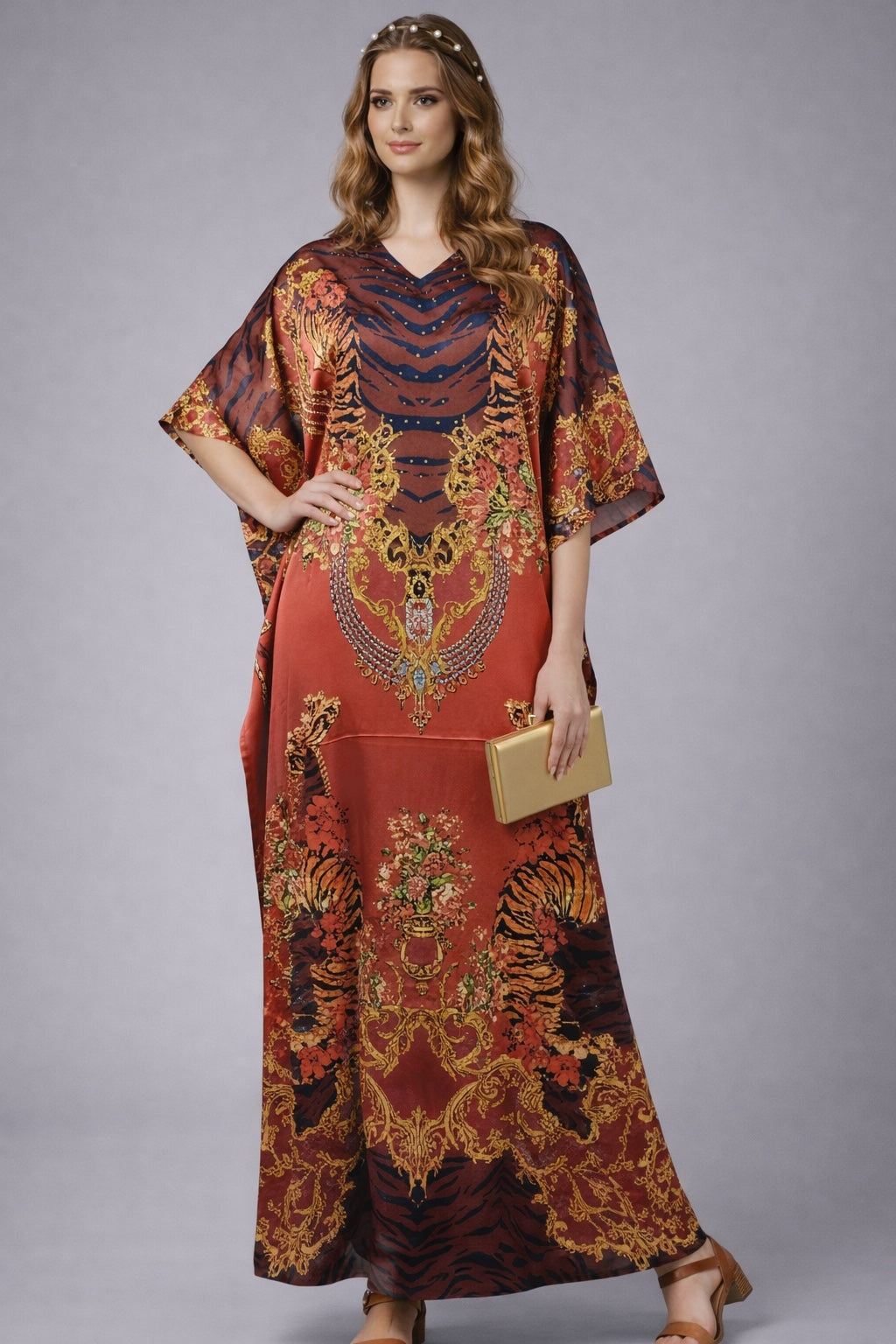 Crimson Heirloom Kaftan - image 1