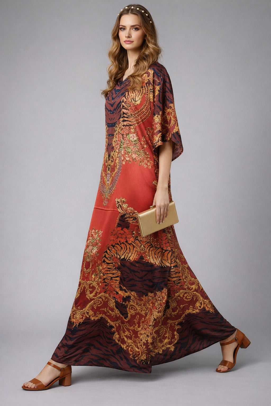 Crimson Heirloom Kaftan - image 3