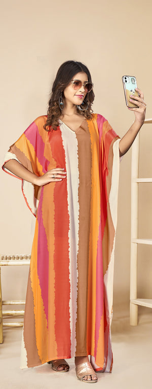 Urban Chic Graphic Kaftan Dress - image 1