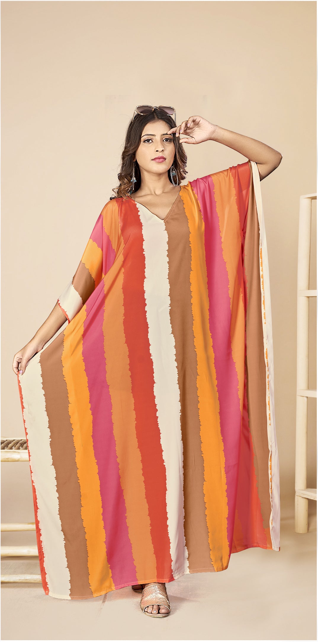 Urban Chic Graphic Kaftan Dress - image 2