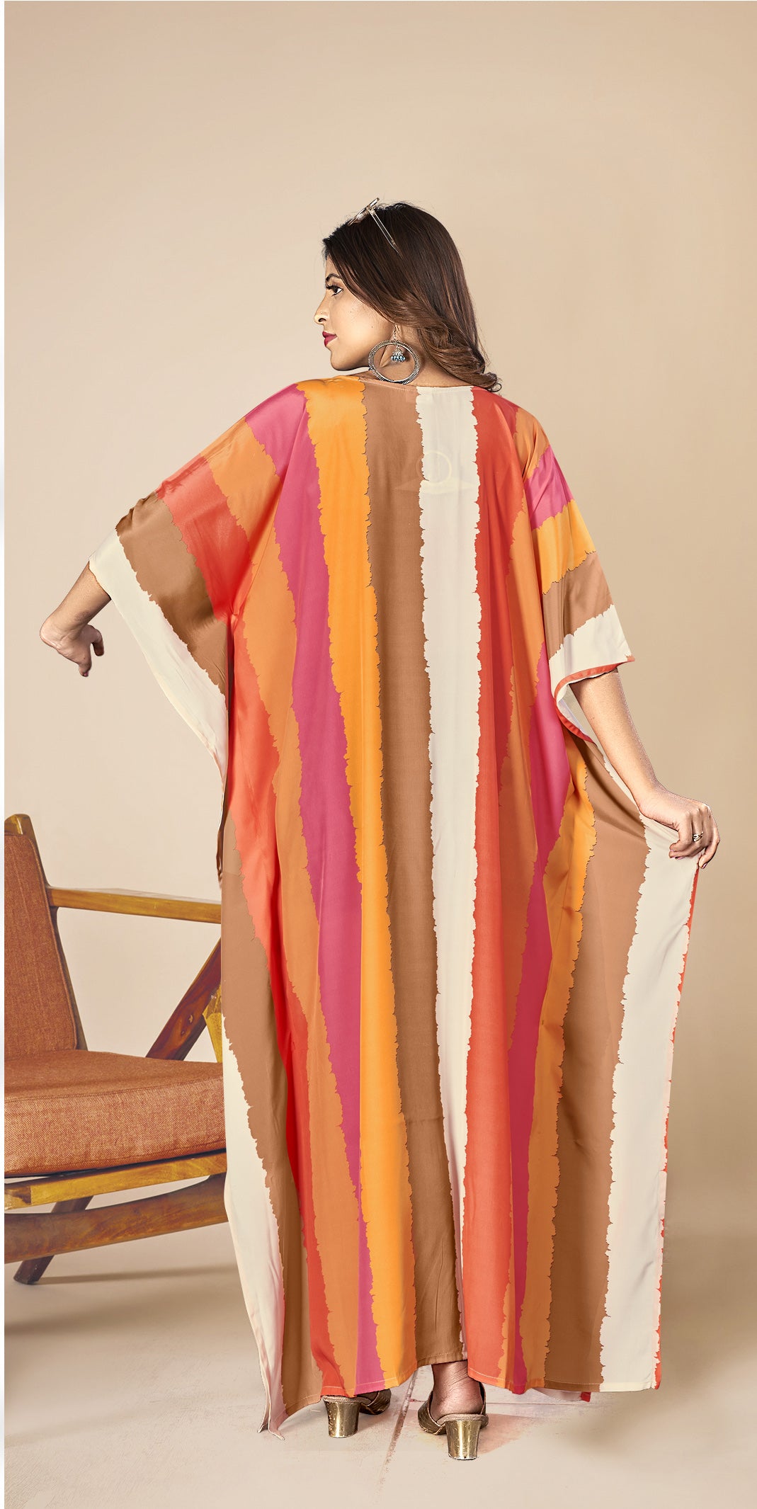 Urban Chic Graphic Kaftan Dress - image 3