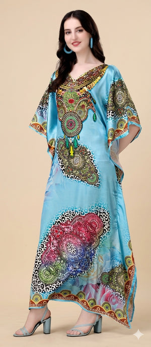 Azure Mandala Kaftan - image 2