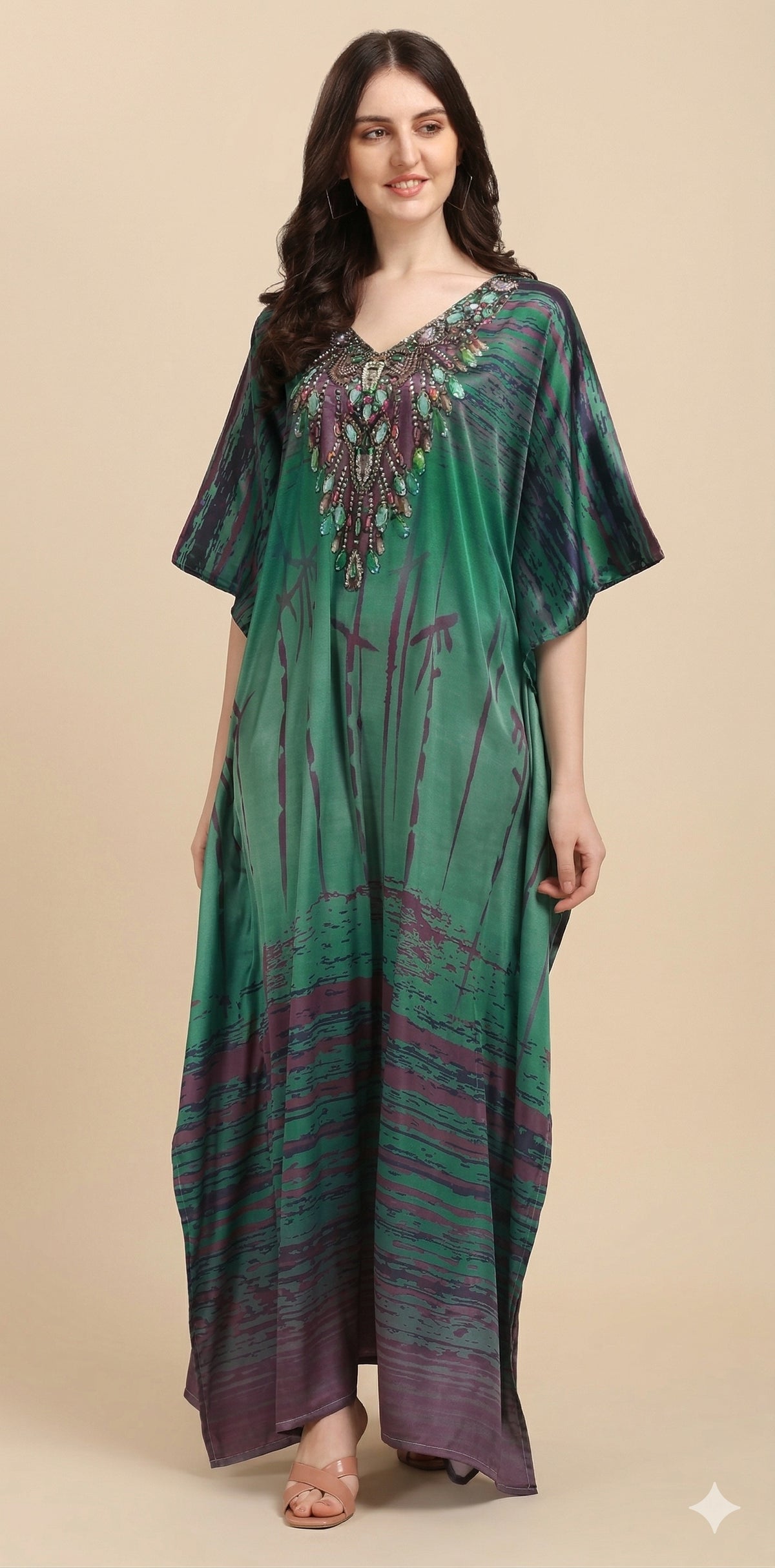 Emerald Drift Kaftan - image 1